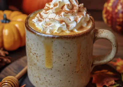 Honey Spiced Pumpkin Frothy Latte