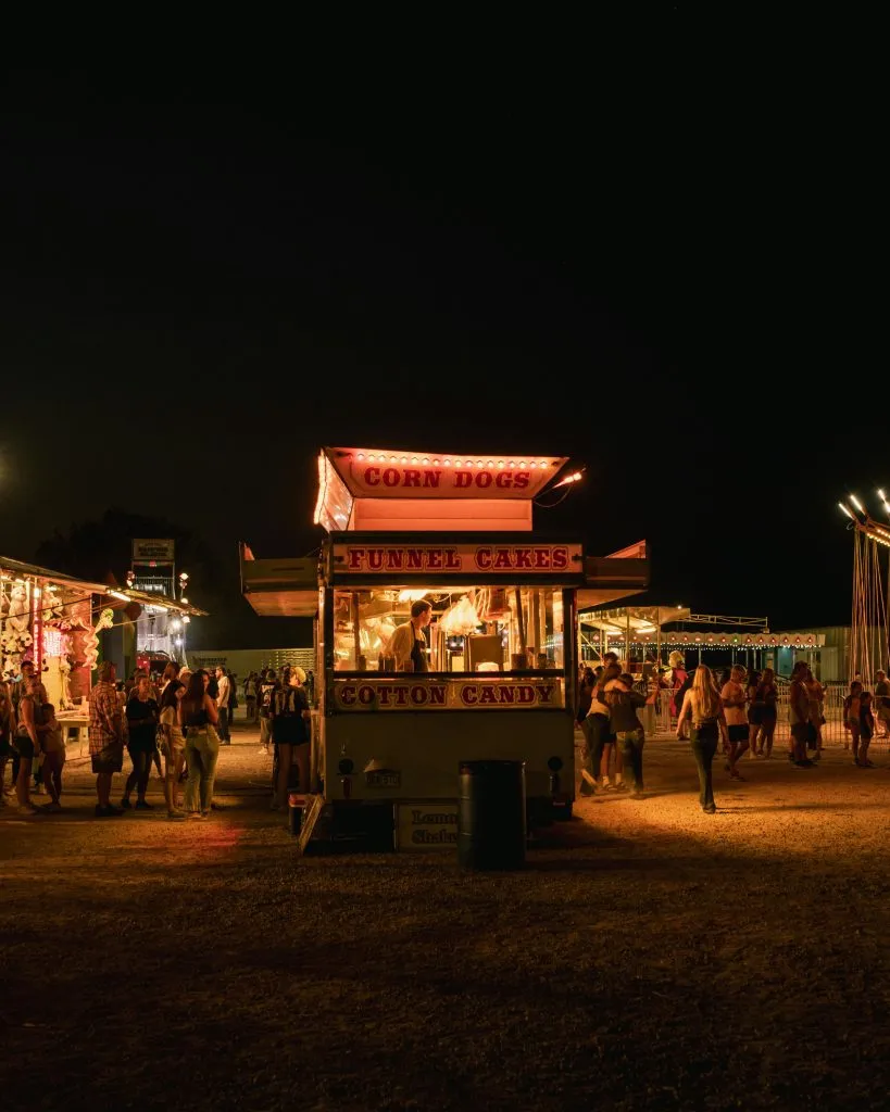 funnel cake booth at a fair