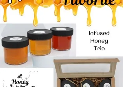 Blog 11 🦃Great hostess gifts, our infused honey trios, available in sweet or savory, are sure to be a hit this season