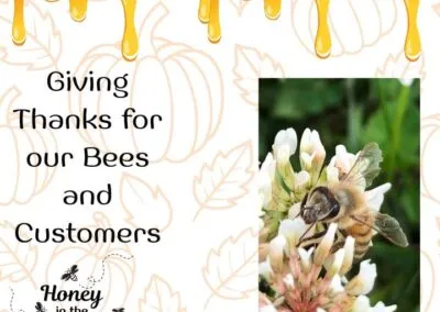 Blog 1 💕 We’re thankful for our hardworking bees — the tiny wings behind every golden jar